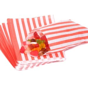 Candy Stripe Plastic Bags (5″ x 7″)