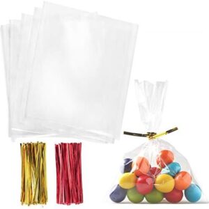 Colored Plastic Party Bags (5″ x 7″)