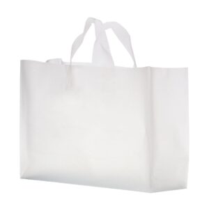 Frosted Soft Loop Handle Bags (16″ x 6″ x 12″)
