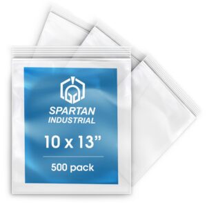 Heavy-Duty Plastic Zipper Bags (10″ x 13″)
