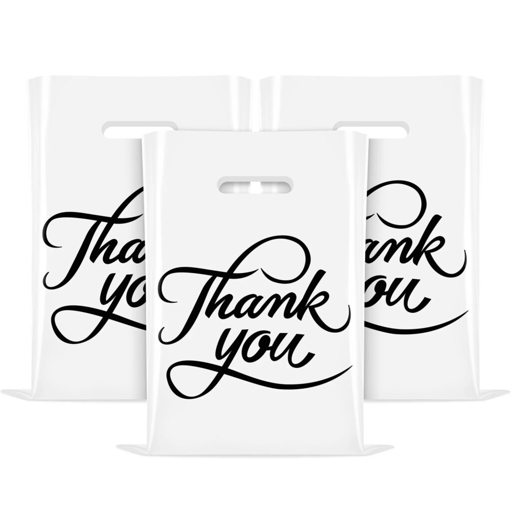 Merchandise Bags with Thank You Print (12″ x 15″)