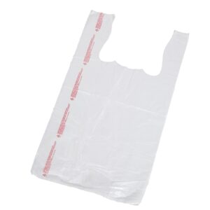 White T-Shirt Carryout Bags (11″ x 6″ x 21″)